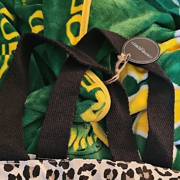 Cynthia Rowley Leopard Print Tote Bag - Picture 2 of 5